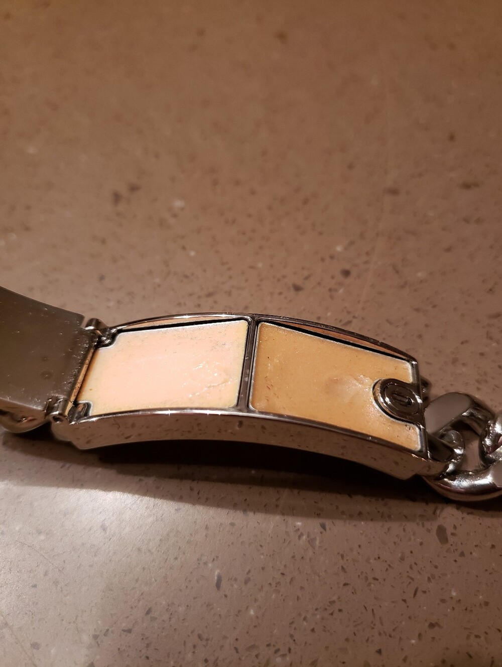 Christian Dior Silver Tone Chunky Chain Bracelet With Lipgloss - Picture 7 of 8